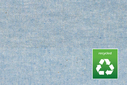 Dekostoff Recycling - Blau Melange - 280 cm breit 