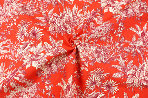 Deluxe Dekostoff mit exotischem Toile de Jouy 