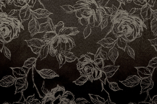 Jacquard Light Roses - Dunkelbraun/Braun 