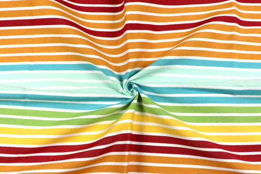 Jacquard-Dekostoff - 280 cm - Bunte Streifen 