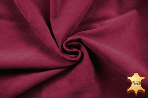 Echtleder-Stück Velours - Iowa - Croupon Bordeaux