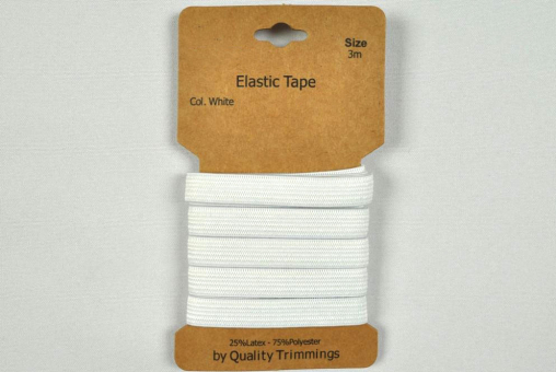 Elastikband 15 mm - 3 m - Weiß 