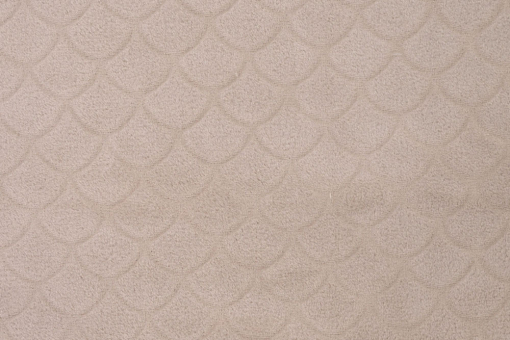 Fleece mit Schuppenmuster - Sand 