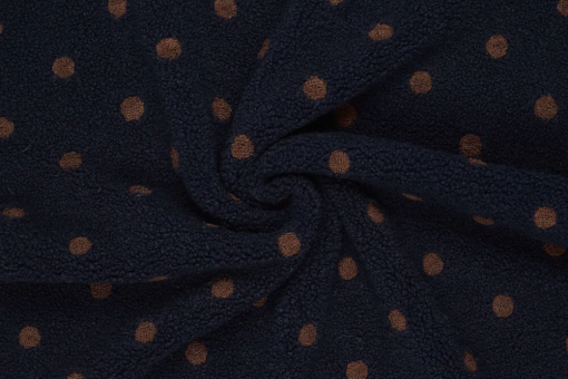 Fleece Sherpa mit Punkten 