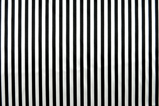 Satin Streifen - Weiß/Schwarz 