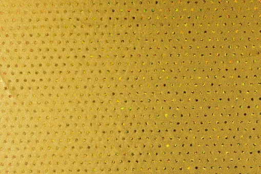 Tanzkleiderstoff - Hologramm-Effekt - Pünktchen - Gold 