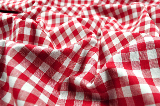Vichy-Karo aus reiner Baumwolle - Rot 
