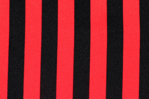 Allroundstoff mit Streifen - Rot/Schwarz 