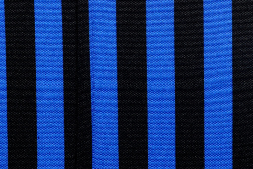 Allroundstoff mit Streifen - Royal/Schwarz 