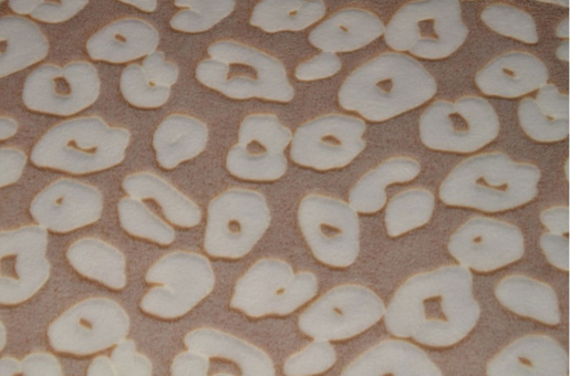 Kuschel-Fleece - Sandy Leopard 