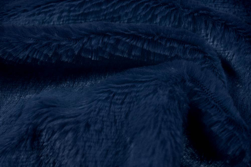 Kuschelfell - Soft - Uni Nachtblau