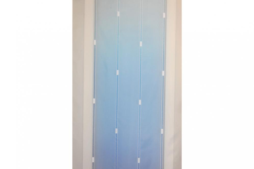 Voile Malmo - 300 cm - Bleiband - Weiß transparent - 2,0 Meter 