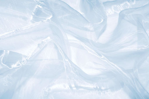 Organza-Stoff glänzend Hellblau
