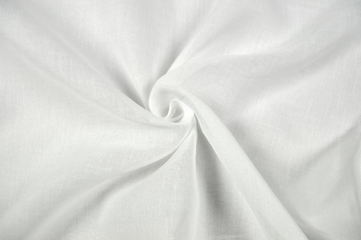 Gardinenstoff geruchsneutral - Bleiband - 300 cm Weiß