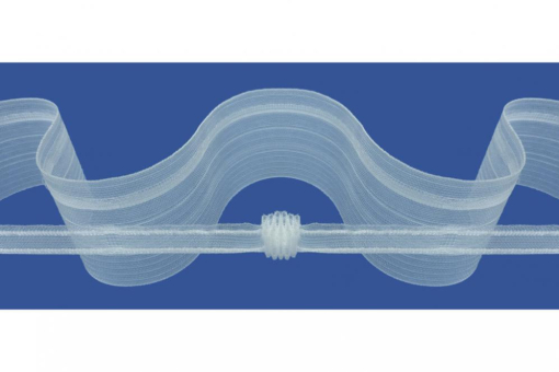 Wellenband m. Steg - 1,5-fache Stoffmenge - 10 cm breit 