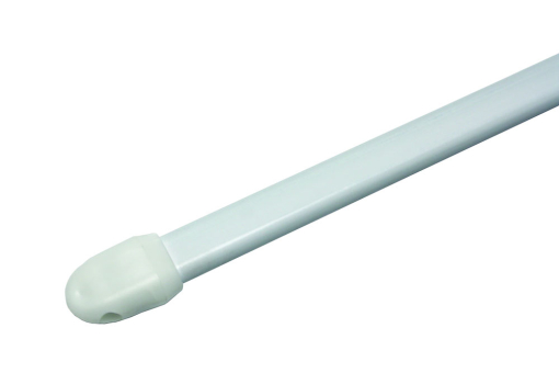 GARDINIA Metall-Vitragestange - 80 - 120 cm - Weiß 