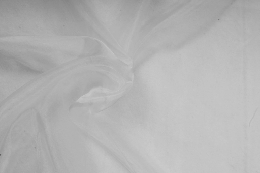 Organza - permanent schwer entflammbar - 300 cm Hellgrau