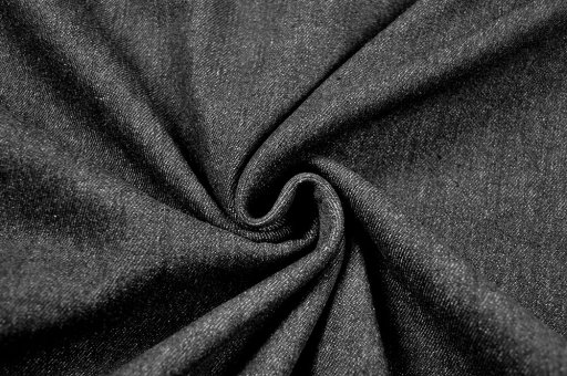 Jeans-Stoff washed - Schwarz 