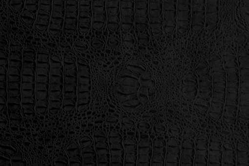 Krokodilleder-Imitat Deluxe Schwarz