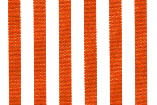 Markisen-/Outdoor-Stoff gestreift Orange/Weiß