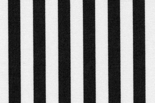 Markisen-/Outdoor-Stoff gestreift Schwarz/Weiß