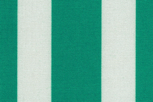 Markisen-/Outdoor-Stoff - Blockstreifen Grün/Creme