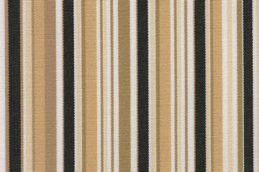 Markisen-/Outdoor-Stoff - Multistreifen Beige/Schwarz