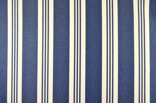 Markisen- und Outdoor-Stoff Spain Summer Cordoba Dunkelblau/Creme