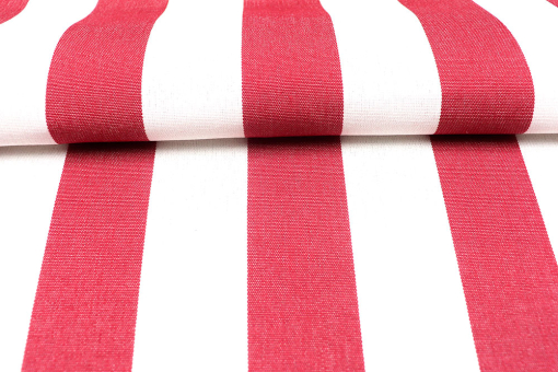 Markisenstoff Spain Summer - 320 cm Rot Blockstreifen