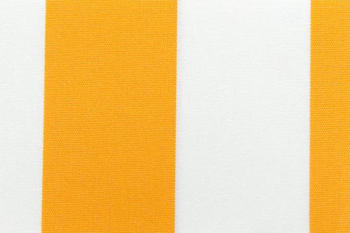 Markisenstoff 140 cm - Italy Sun - Blockstreifen - Gelb / Weiss - 1,0 Meter Gelb / Weiss