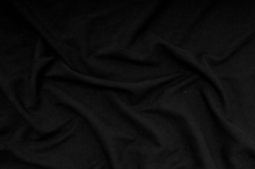 Microfaser Linda - Schwarz - 1,0 Meter Schwarz