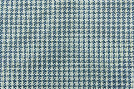 Möbelstoff - Klassischer Hahnentritt Blau/Weiß 