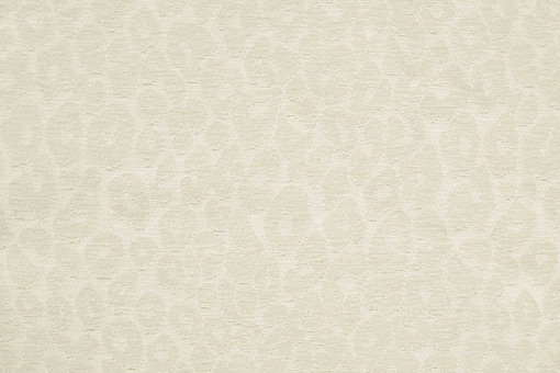 Premium Möbelstoff Chenille in Leo-Muster Creme