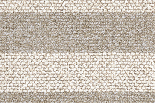 Möbelstoff Bouclé mit Streifen Creme