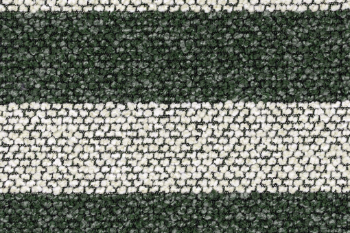 Möbelstoff Bouclé mit Streifen Tannengrün
