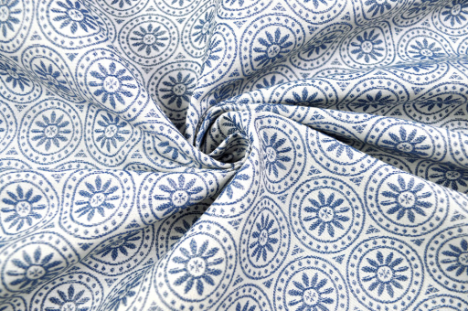 Jacquard Outdoor - zweiseitig - Marina - Blau 