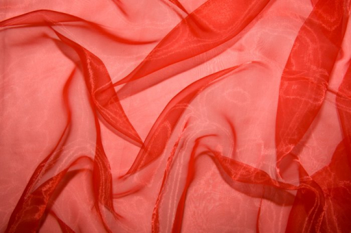 Organza Stoff Kirsch
