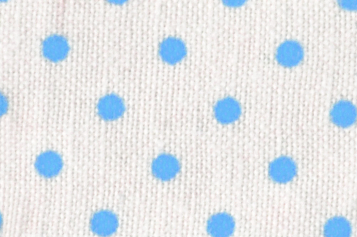 Baumwollstoff Basic-Patchwork - Kleine Tupfen - Weiß/Hellblau 