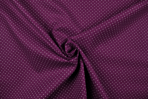 Patchwork-Stoff Classic - Pünktchen - Lila/Weiß 