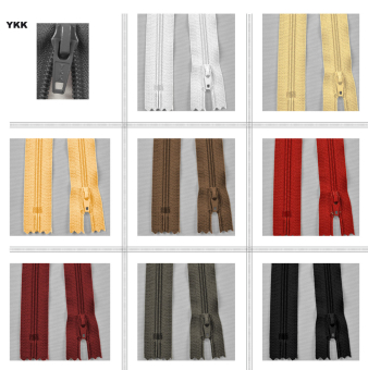 YKK-Kunststoff-Reißverschluss - nicht teilbar - 40 cm 