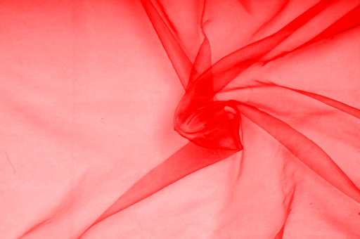 Organza - permanent schwer entflammbar - 300 cm Rot