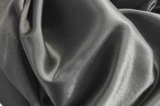 Satin schwer entflammbar Grau