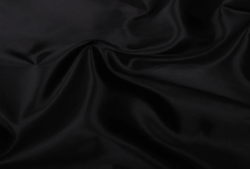 Satin schwer entflammbar Schwarz
