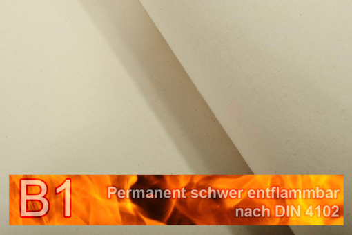 Segeltuch TREVIRA CS 430 g - permanent schwer entflammbar - 500 cm Creme