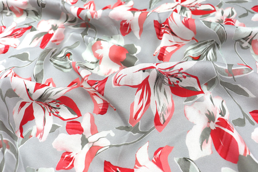 Blusen-Chiffon - Coral Bloom 