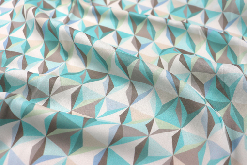 Blusen-Chiffon - Aqua Prism 