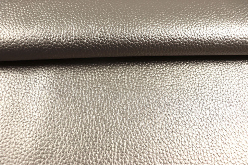 Metallic Kunstleder - Platin 