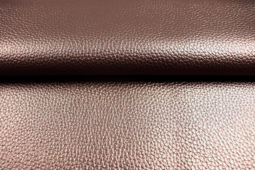 Metallic Kunstleder - Rose Bronze 