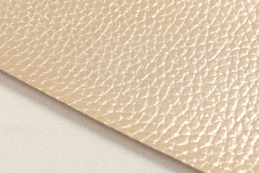 Metallic Kunstleder - Champagner 