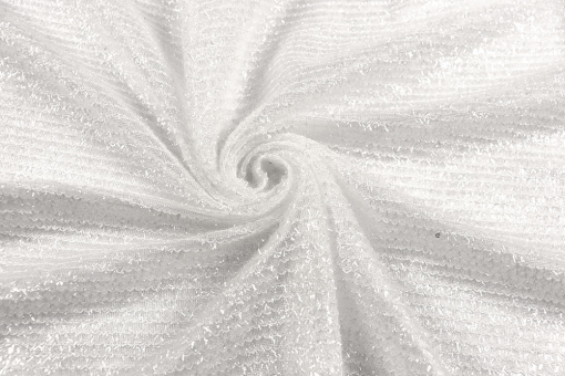 Tüll Lurex - Weiß 